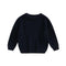 Girls' Solid Color Crew Neck Casual Sweater