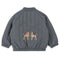 Children's Cotton Clothes Animal Zipper
