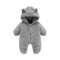 Coral Fleece Autumn And Winter Thin Bodysuit Newborn Thermal Zipper Onesie Baby Rompers Jumpsuit