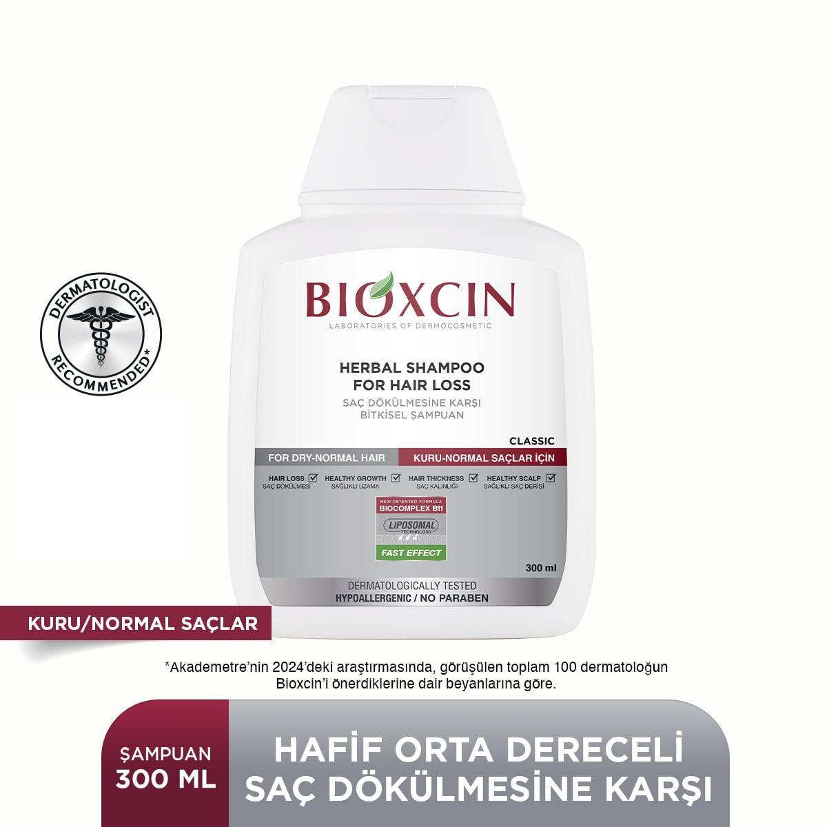 Bioxcin Botanical Shampoo for Hair Loss - Hypoallergenic, Paraben-Free, 10.14 fl oz