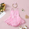 Girls' Butterfly Lace Yarn Princess Dress Headdress