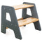 2-Step Wooden Stool for Kids