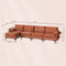 Extra Large L-shaped Sectional Sofa with Reversible Chaise and 2 USB Ports for 4-5 People