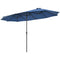 15 Feet Patio Double-Sided Umbrella with Hand-Crank System