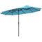 15 Feet Patio Double-Sided Umbrella with Hand-Crank System