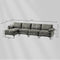 Extra Large L-shaped Sectional Sofa with Reversible Chaise and 2 USB Ports for 4-5 People