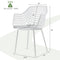 Set of 4 Heavy Duty Modern Dining Chair with Airy Hollow Backrest