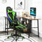 Gaming Chair Adjustable Swivel Computer Chair with Dynamic LED Lights