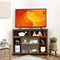 Modern Corner TV Stand with Adjustable Shelves for TVs up to 48 Inch
