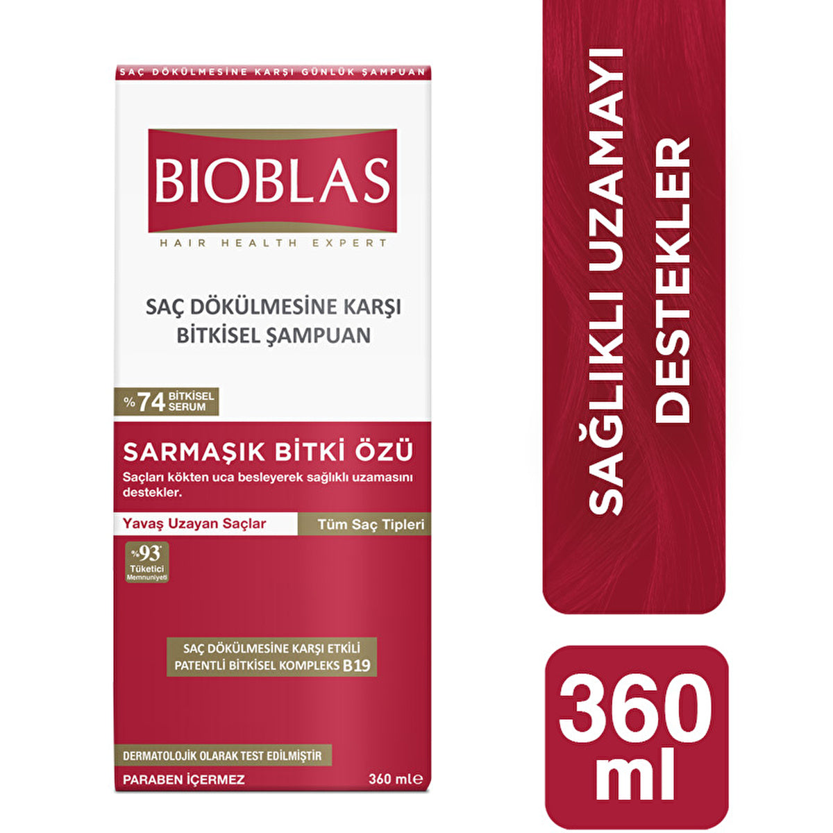 Bioblas Ivy Extract Hair Loss Shampoo 360ML - Supports Hair Growth