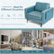 Modern Accent Armchair with Side Storage Pocket