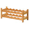 2-Tier 12 Bottles Bamboo Storage Shelf Wine Rack