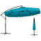 10 Feet Patio Cantilever Umbrella with Cover Tilt Adjustment and Ruffled Edge