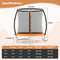 10FT Outdoor Trampoline Heavy-Duty Recreational Trampoline with Safety Enclosure Net