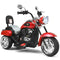 6V Powered Toddler 3-Wheel Motorbike Ride On Toy with Horn and Headlight-Black and White