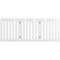 24 Inch Folding Wooden Freestanding Dog Gate with 360¬∞ Flexible Hinge for Pet