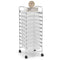 10 Drawer Rolling Storage Cart Organizer with 4 Universal Casters