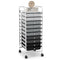 10 Drawer Rolling Storage Cart Organizer with 4 Universal Casters