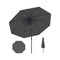 10 Feet Solar Patio Umbrella with 96 Multi-Colored Flowing LED Lights and Tilt Adjustment
