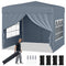 10 X 10 FT Pop up Canopy Tent Outdoor Patio Commercial Sunshade Shelter with 4 Sidewalls