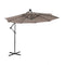 10 Feet Patio Solar Powered Cantilever Umbrella with Tilting System