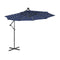 10 Feet Patio Solar Powered Cantilever Umbrella with Tilting System