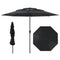 10 ft 3-tier Vented Patio Umbrella with Push Button Tilt