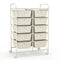 10-Drawer Rolling Storage Cart