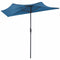 9Ft Patio Bistro Half Round Umbrella