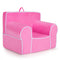 Upholstered Kids Sofa with Velvet Fabric and High-Quality Sponge