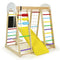 Indoor Playground Climbing Gym Wooden 8-in-1 Climber Playset for Children