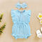 INS Baby Spring And Autumn Models New European And American Sleeveless Solid Color Personality Baby Girl Romper Romper