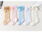 Baby Infants Kids Toddlers Girls Boys Knee High Socks Tights Leg Warmer Ribbon Bow Solid Cotton Stretch Cute Lovely