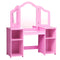 Kids Tri Folding Mirror Makeup Dressing Vanity Table Set