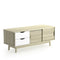 TV Stand for TV up to 60 Inch Media Console Table Storage with Doors