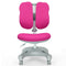 Adjustable Height Student Chair with Sit-Brake Casters and Lumbar Support for Home and School