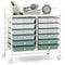 12 Drawers Rolling Storage Cart for Home and Office
