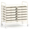 12 Drawers Rolling Storage Cart for Home and Office