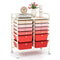12 Storage Drawer Organizer Bins Rolling Cart