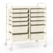 12 Storage Drawer Organizer Bins Rolling Cart