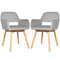 Set of 2 Modern Accent Armchairs