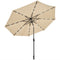 10 Feet Outdoor Patio umbrella with Bright Solar LED Lights-Dark Blue