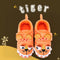 Cute Children's Home Plus Velvet Non-slip Bag Heel Slippers