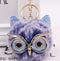 Lovely Owl Plush Doll Kids Favors Fur Ball Key Chain