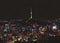 City night scratch painting