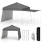 14 x 9.2 Feet Pop up Canopy Tent with 2 Convertible Sidewalls to Awning and Stakes