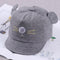 Cat Children Hat Hairball Baby Double Sided Woolen Cloth Sun Hat