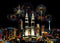 City night scratch painting