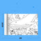 Children's Graffiti Scroll Color Filling Drawing Paper