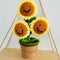 Handmade Sunflower Rose Flower Plush Plant Home Bedroom Decoration Christmas Valentine's Day Gift